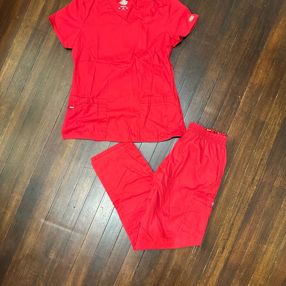 DICKIES | EDS scrub set | modern fit | red | medium - Picture 3 of 5